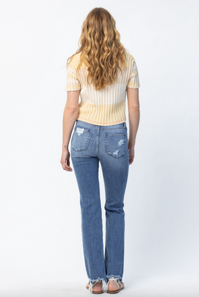 Judy Blue Destroy Straight Leg Jeans