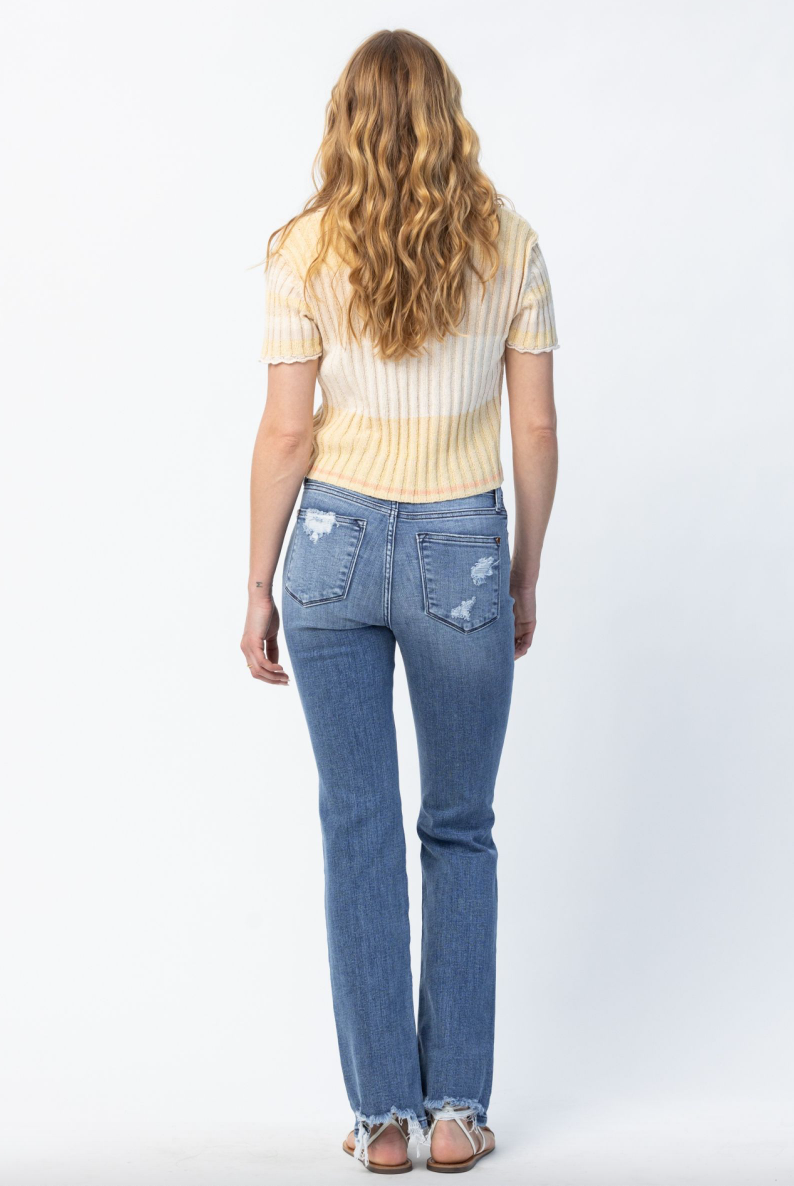 Judy Blue Destroy Straight Leg Jeans