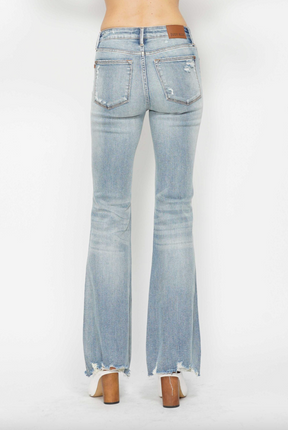 Judy Blue Tummy Control Destroy Flare Jeans