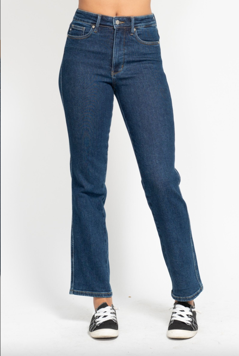 Judy Blue Tummy Control Classic Straight Leg Jeans