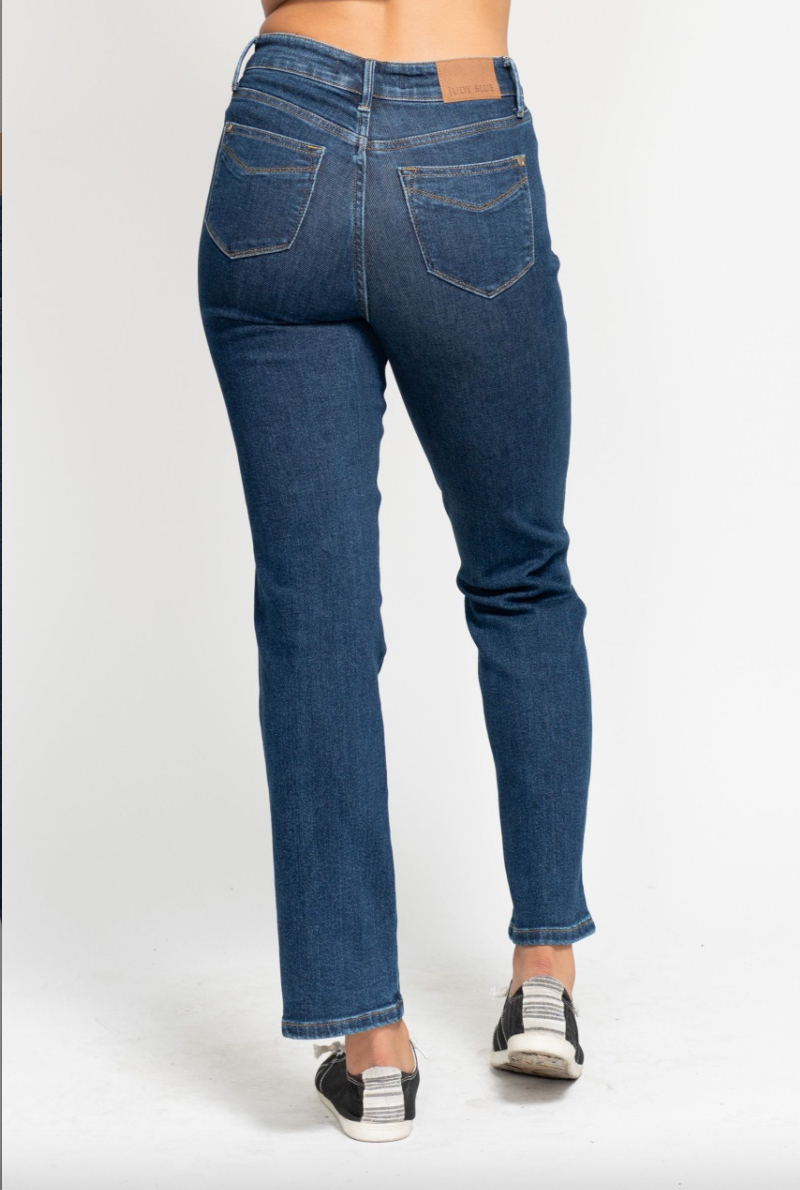 Judy Blue Tummy Control Classic Straight Leg Jeans