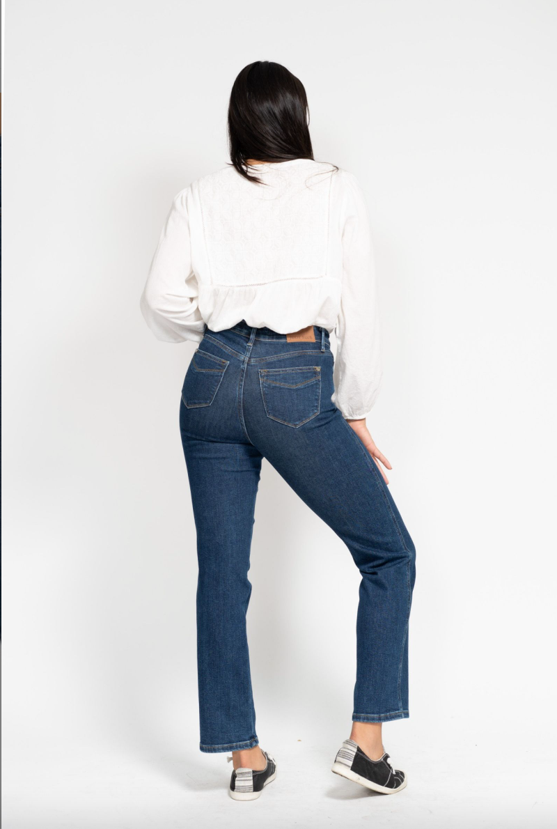 Judy Blue Tummy Control Classic Straight Leg Jeans