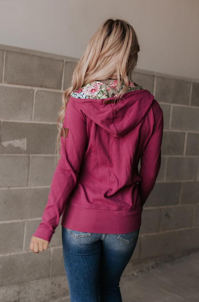 Ampersand Avenue Fullzip Sweatshirt - Glow Girl