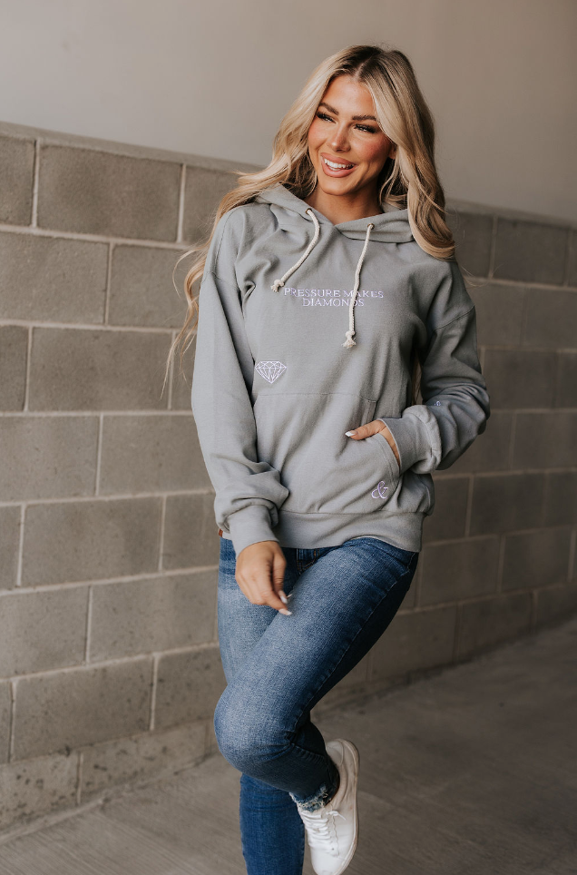 Ampersand Avenue University Hoodie - Pressure Makes Diamonds