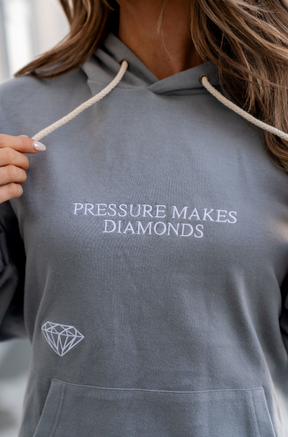 Ampersand Avenue University Hoodie - Pressure Makes Diamonds