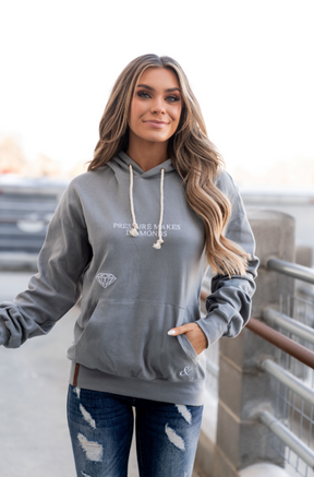 Ampersand Avenue University Hoodie - Pressure Makes Diamonds