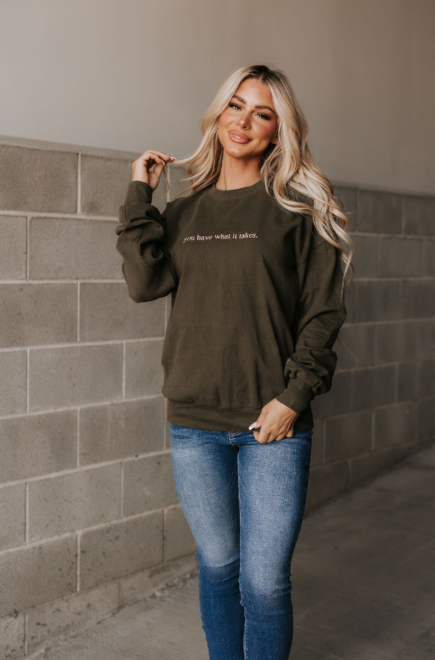 Ampersand Avenue University Pullover - What It Takes