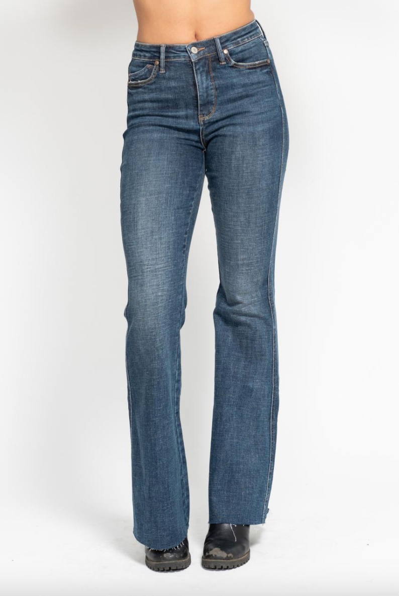 Judy Blue Tummy Control Shield Pocket Flare Jeans