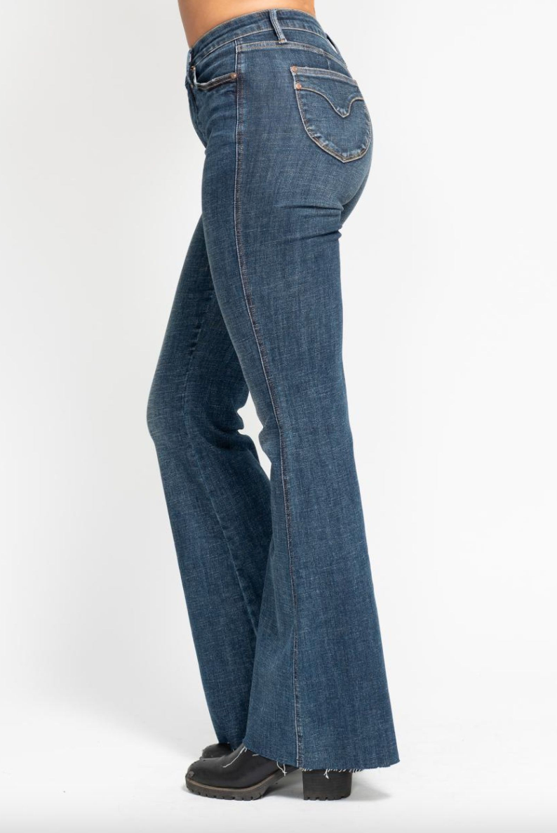 Judy Blue Tummy Control Shield Pocket Flare Jeans