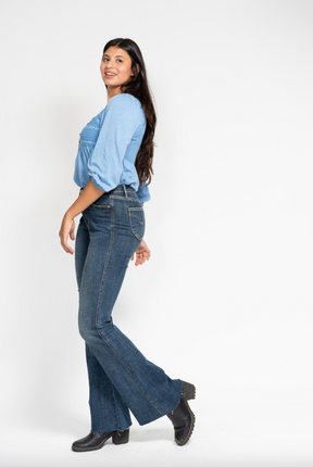 Judy Blue Tummy Control Shield Pocket Flare Jeans