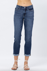 Judy Blue Boyfriend Jeans - Dark Wash