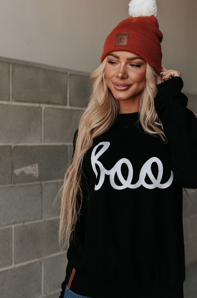 Ampersand Avenue University Pullover - Boo'd Up