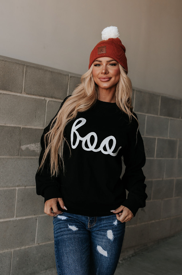 Ampersand Avenue University Pullover - Boo'd Up