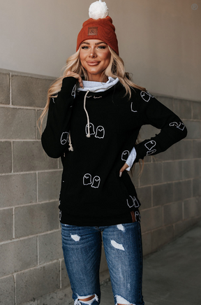 Ampersand Avenue Doublehood Sweatshirt - Ghoul Friends