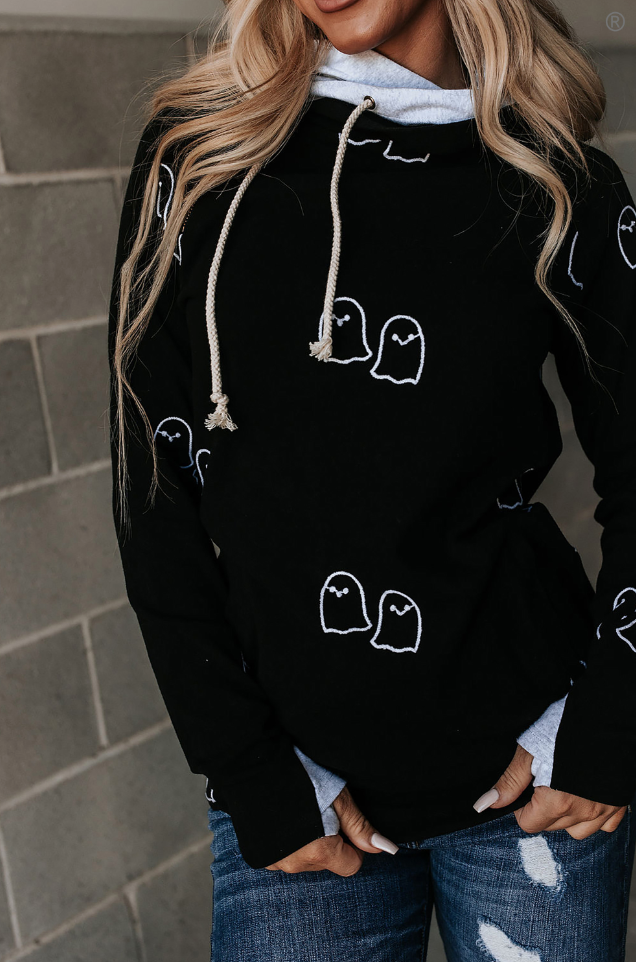 Ampersand Avenue Doublehood Sweatshirt - Ghoul Friends