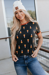 Ampersand Avenue Tee - Candy Corn Cutie