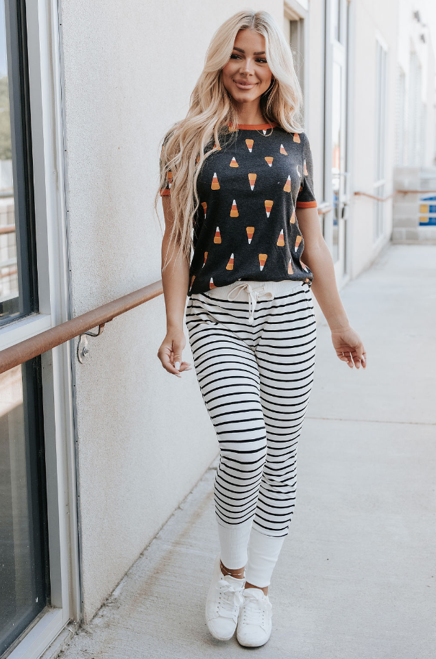 Ampersand Avenue Tee - Candy Corn Cutie