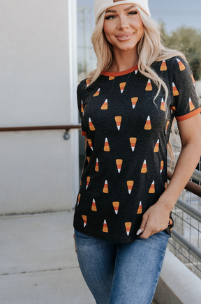 Ampersand Avenue Tee - Candy Corn Cutie