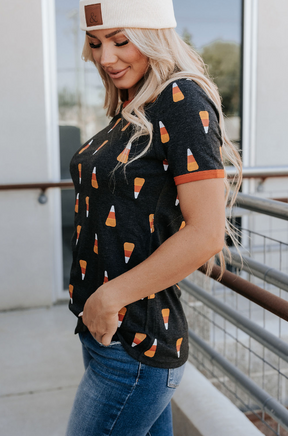 Ampersand Avenue Tee - Candy Corn Cutie