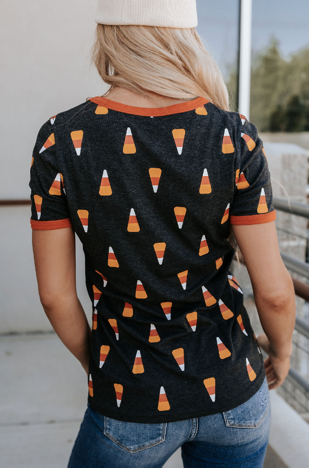 Ampersand Avenue Tee - Candy Corn Cutie