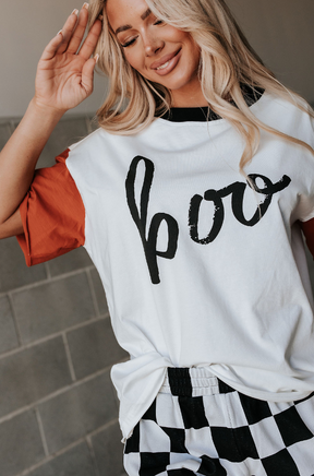 Ampersand Avenue Boyfriend Tee - Hey Boo-tiful