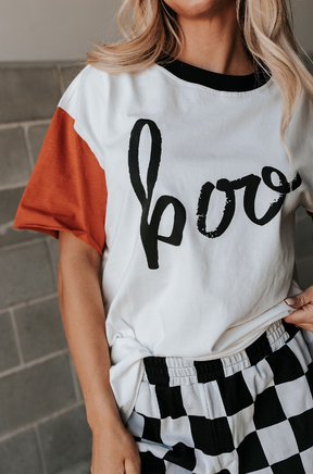 Ampersand Avenue Boyfriend Tee - Hey Boo-tiful