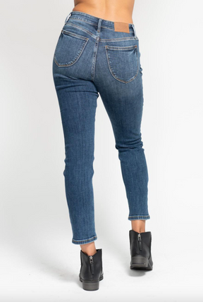 Judy Blue Non-Distressed Girlfriend Jeans