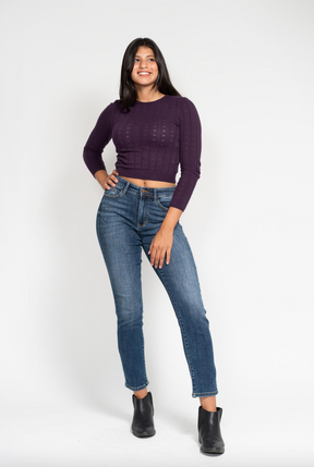 Judy Blue Non-Distressed Girlfriend Jeans