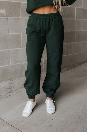 Ampersand Avenue Never Better Joggers - Forest Green