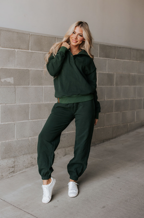 Ampersand Avenue Never Better Joggers - Forest Green