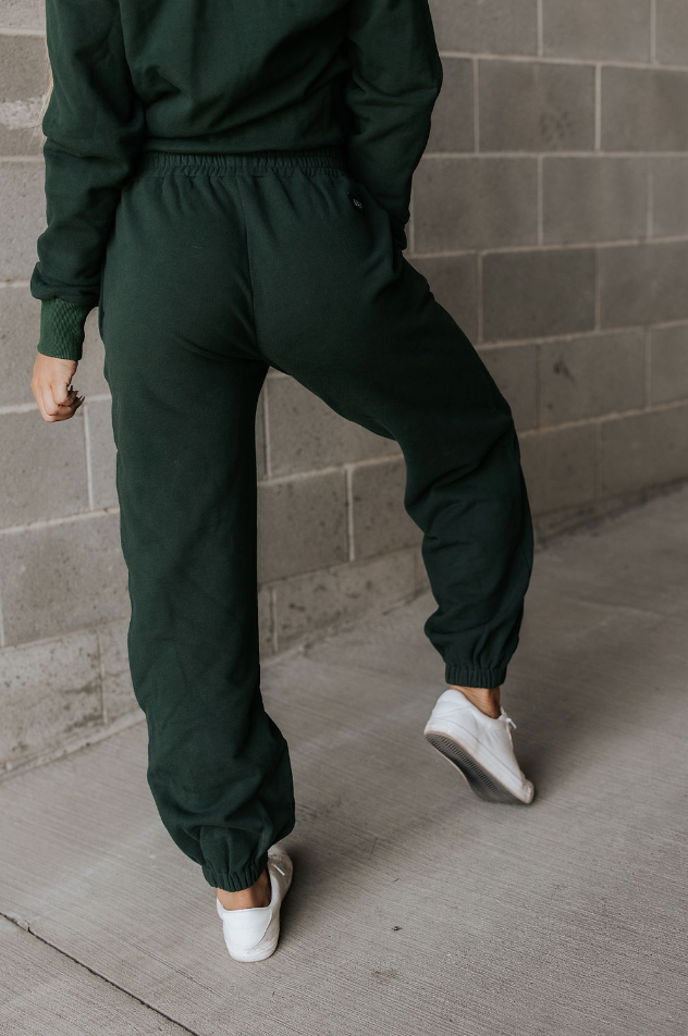 Ampersand Avenue Never Better Joggers - Forest Green