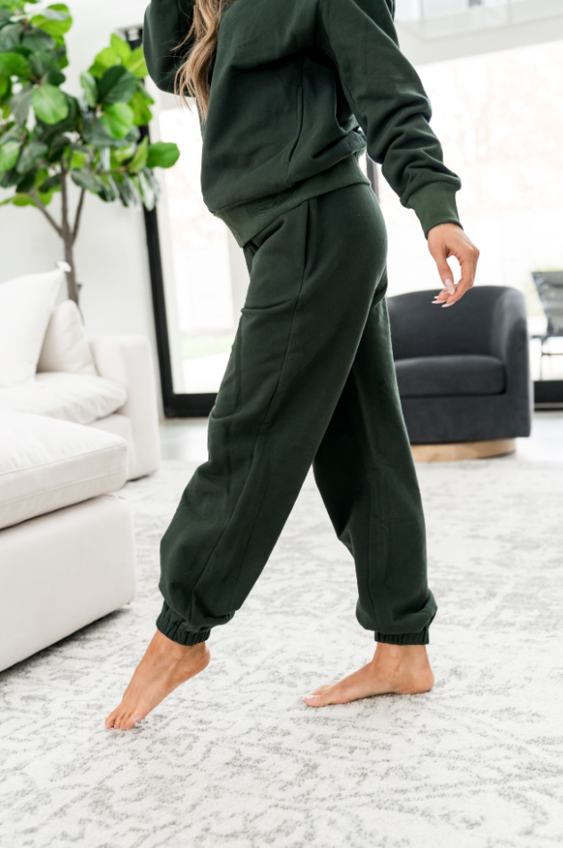 Ampersand Avenue Never Better Joggers - Forest Green