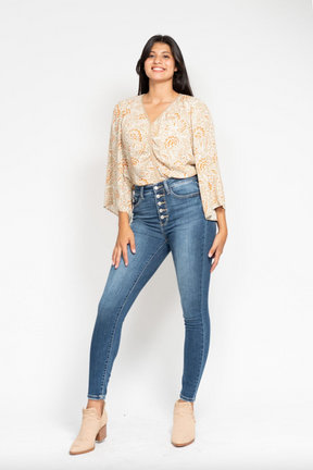 Judy Blue Button Fly Skinny Jeans