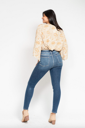 Judy Blue Button Fly Skinny Jeans