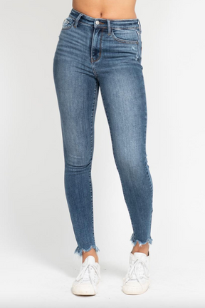 Judy Blue Shark Bite Skinny Jeans