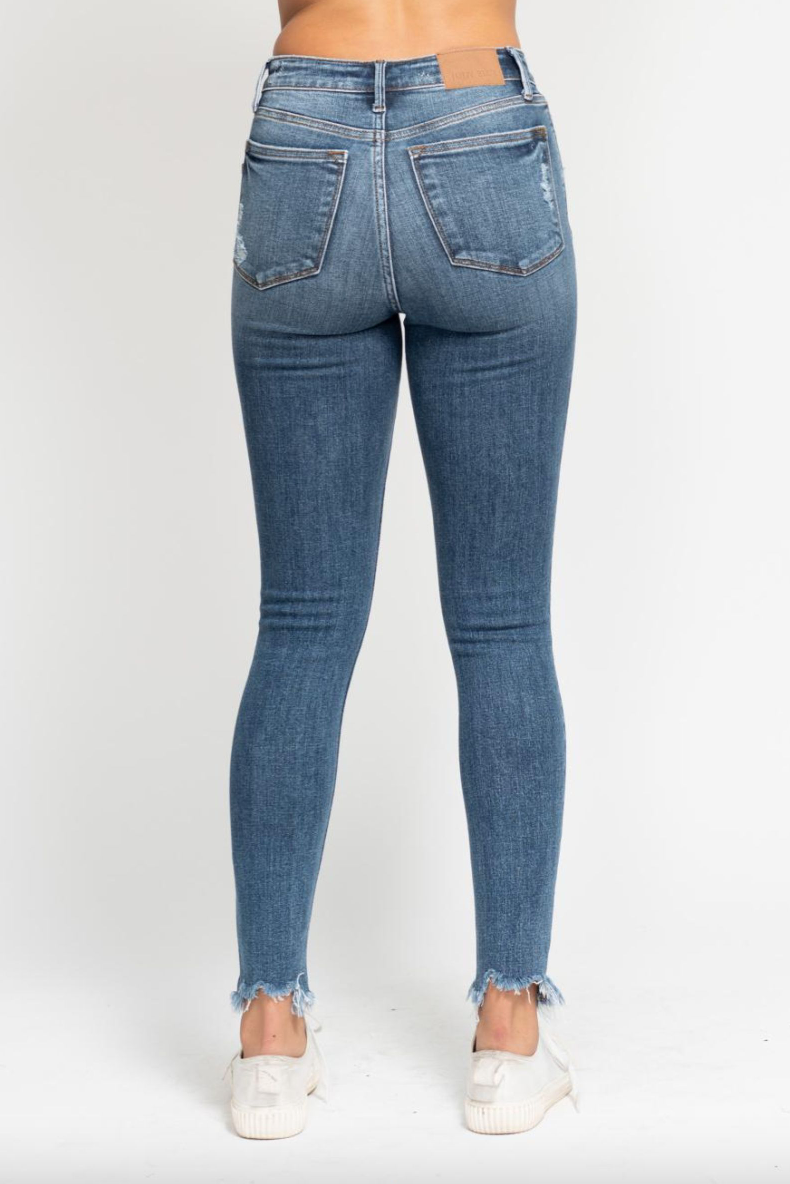 Judy Blue Shark Bite Skinny Jeans