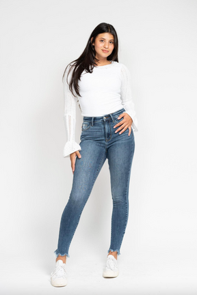 Judy Blue Shark Bite Skinny Jeans