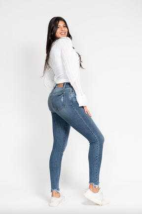 Judy Blue Shark Bite Skinny Jeans