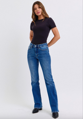 Judy Blue Thermal Bootcut Jeans