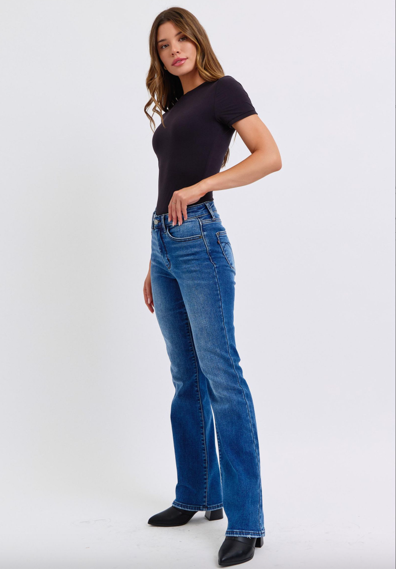 Judy Blue Thermal Bootcut Jeans