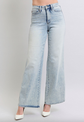 Judy Blue Tummy Control Retro Wide Leg Jeans