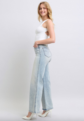 Judy Blue Tummy Control Retro Wide Leg Jeans