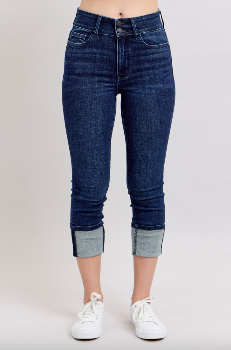 Judy Blue Double Button Capri
