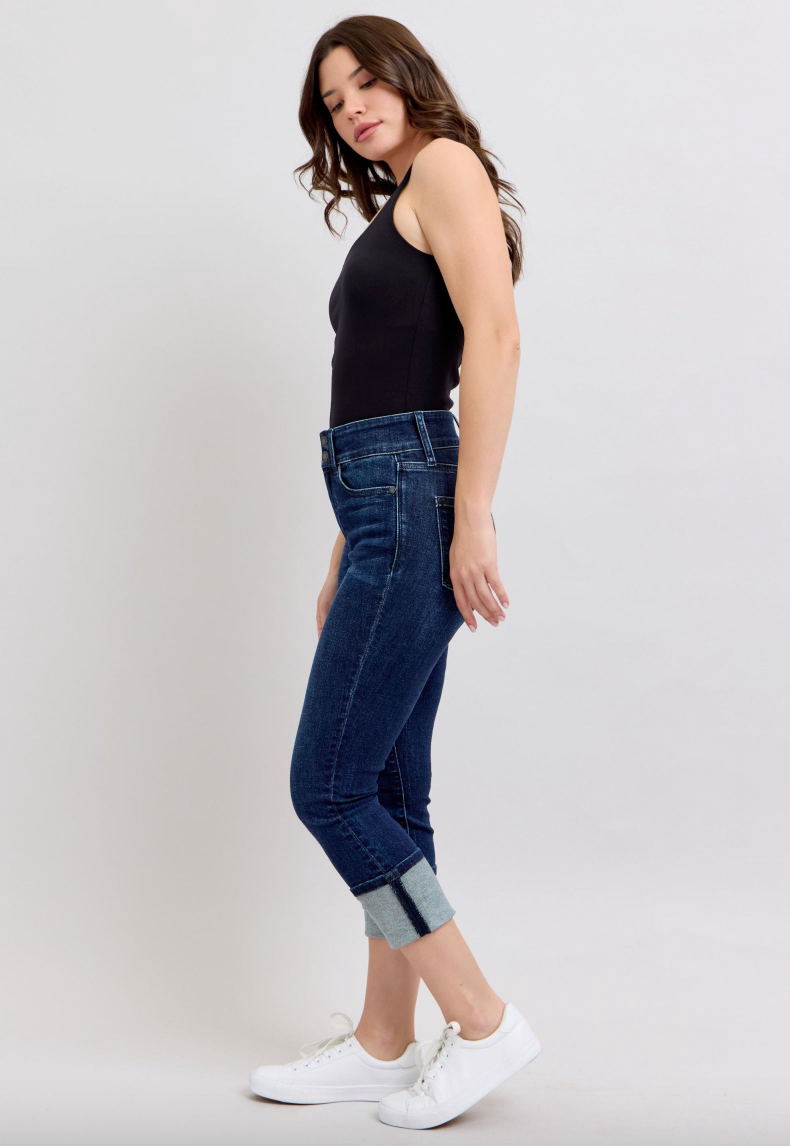 Judy Blue Double Button Capri
