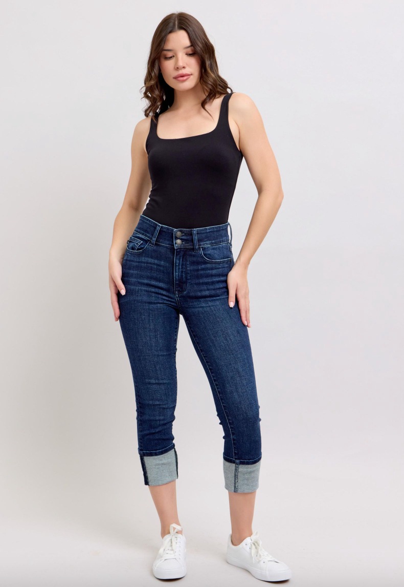 Judy Blue Double Button Capri