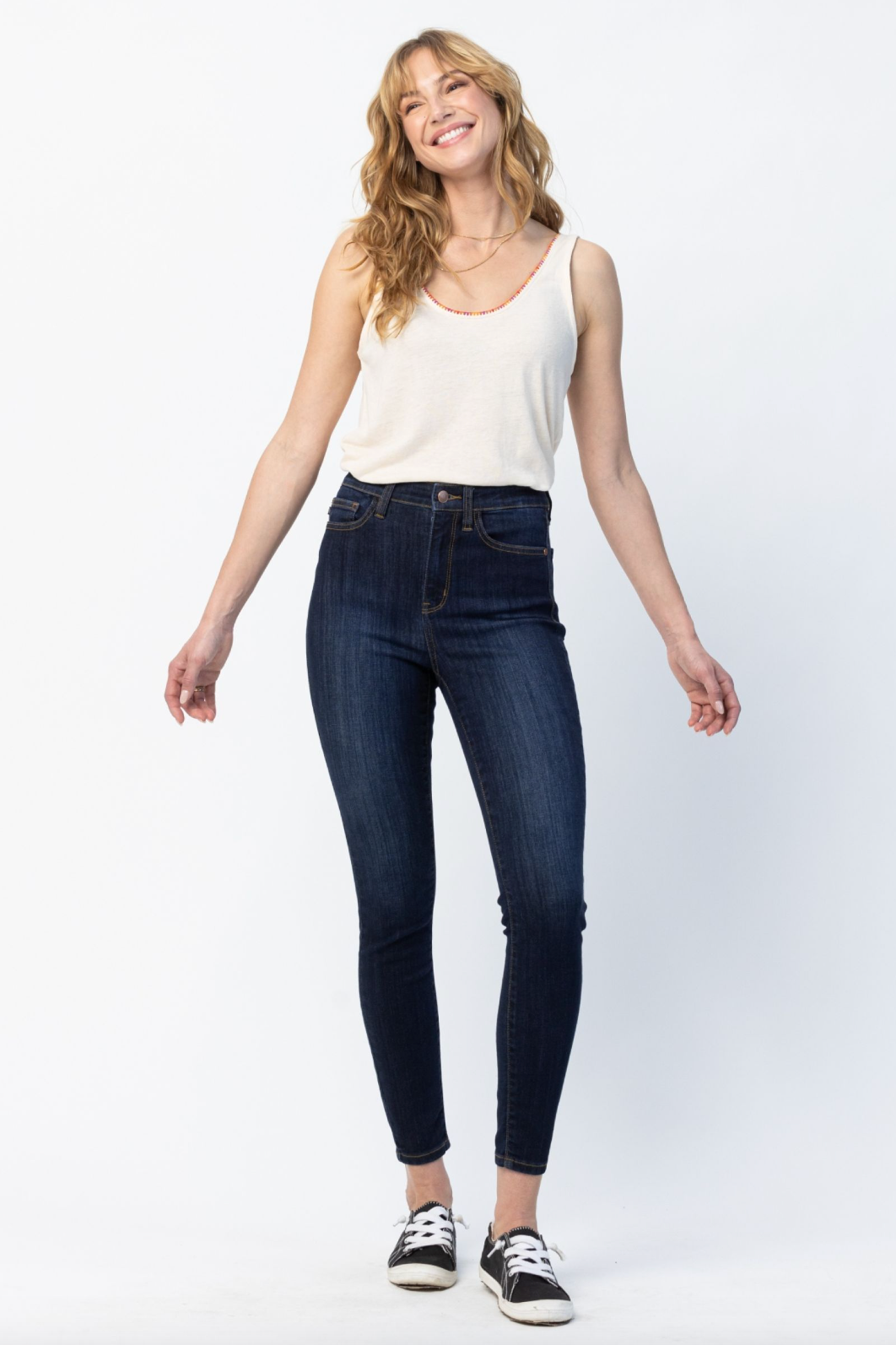 Judy Blue Back Phone Yoke Seam Skinny Jeans