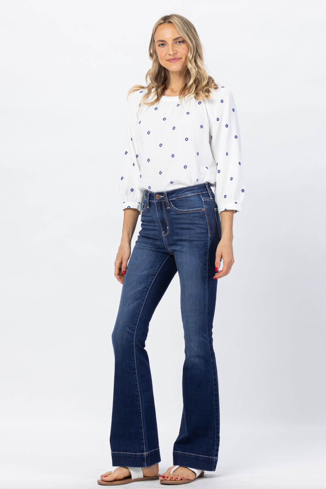 Judy Blue Dark Wash Trouser Flare Jeans