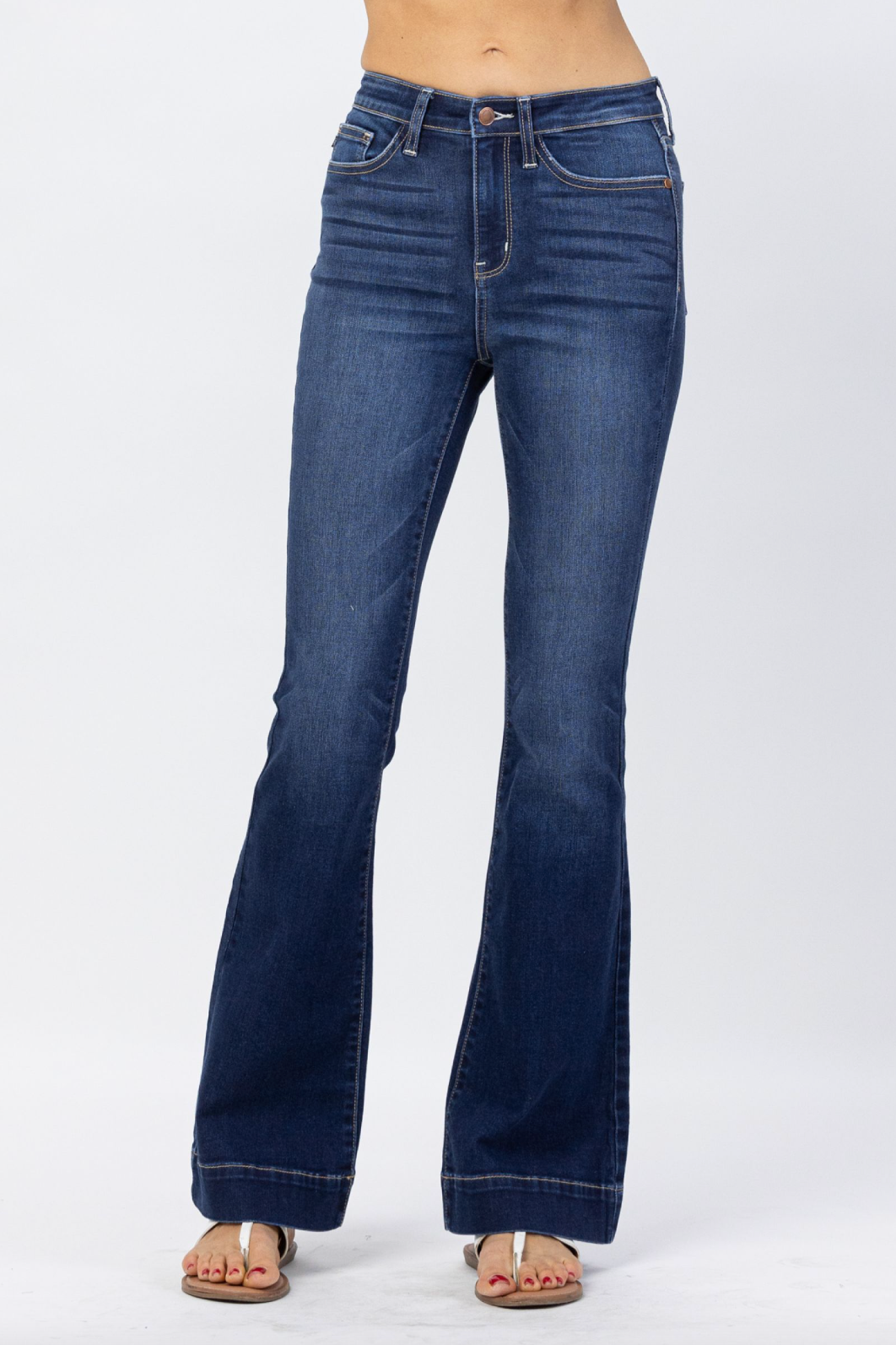 Judy Blue Dark Wash Trouser Flare Jeans