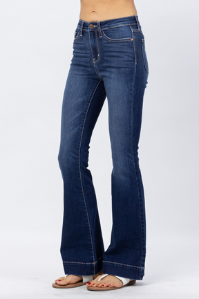 Judy Blue Dark Wash Trouser Flare Jeans