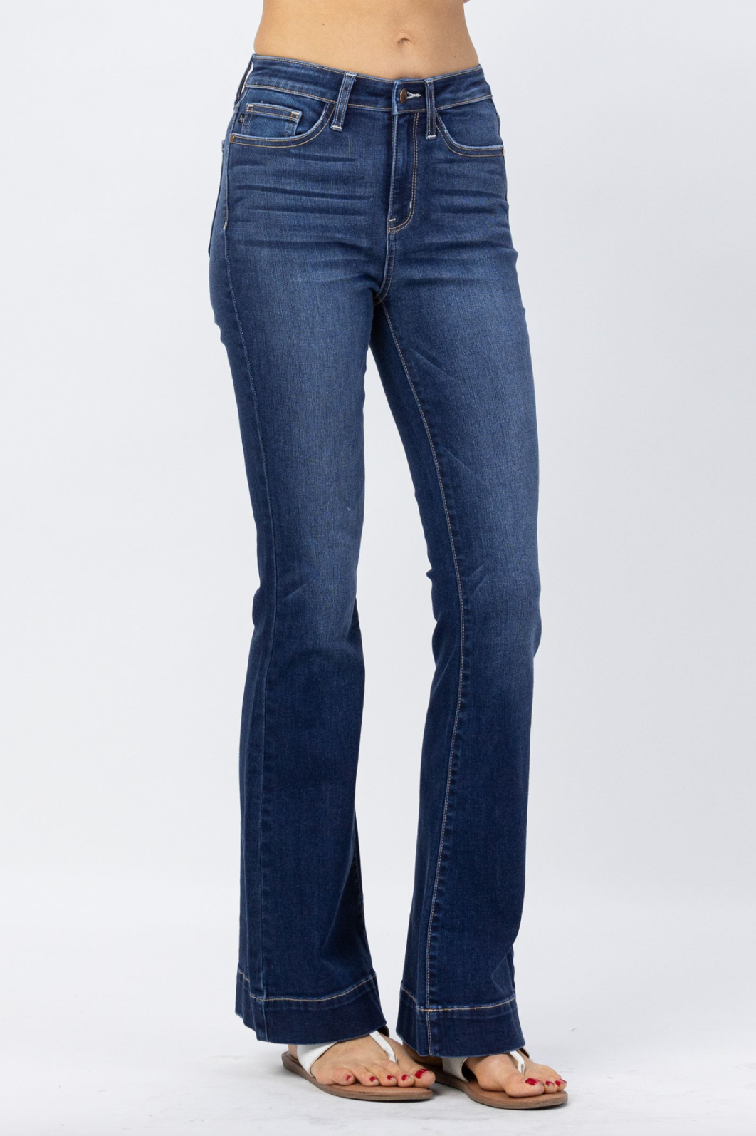 Dark wash sales flare jeans